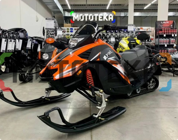 Снегоход Мотомир COMPASS 200 оранжевый (машинокомплект) | Мототека