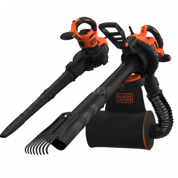 Воздуходув/пылесос садовый электрический BLACK+DECKER (Блек + Декер) BEBLV301, 3000 Вт